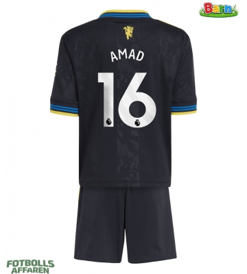 Manchester United Amad Diallo #16 Tredjeställ Barn 2025-26 Kortärmad (+ Korta byxor)
